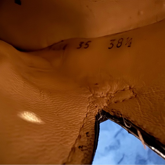 Prada Black with Silver Horsebit Hardware Heeled Loafers – Size 38.5 (US8) - Picture 11 of 14